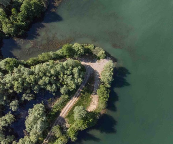 vue drone poste 13 étang du tronc du chêne cap nature